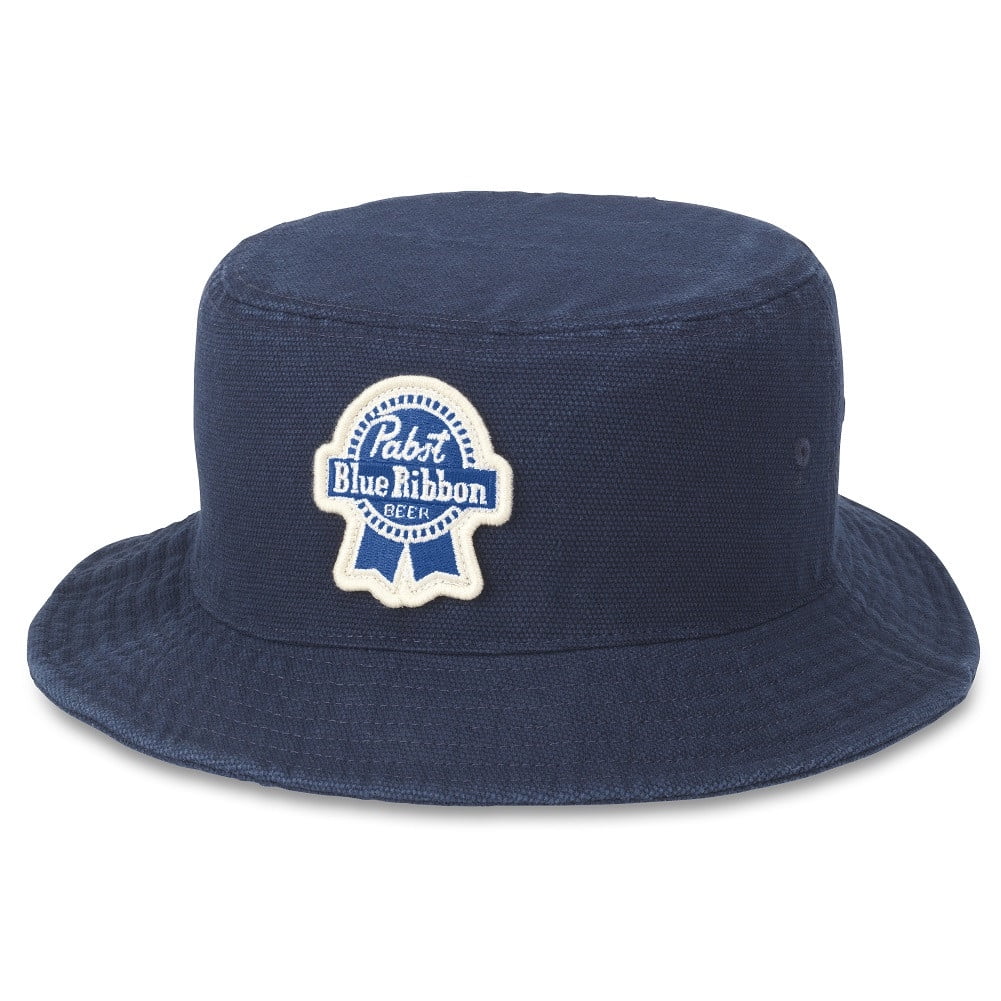 Pabst Blue Ribbon Beer Navy Blue Forrester Bucket Hat-Small/Medium