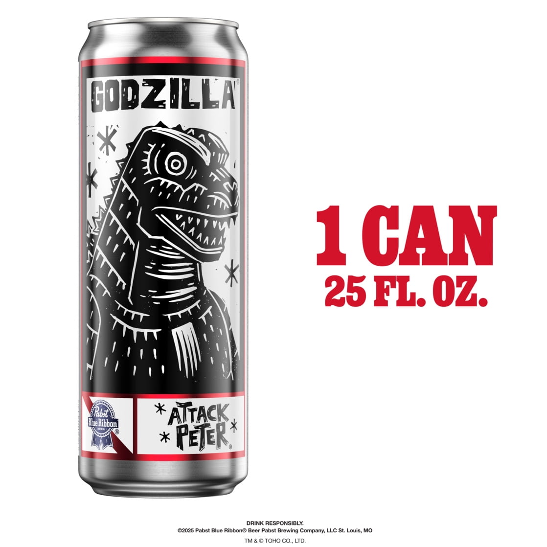 Pabst Blue Ribbon Beer, 25 fl oz Aluminum Cans, 4.7% ABV Domestic Lager