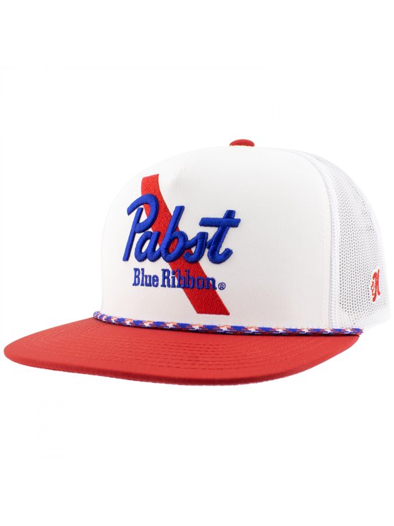 Embroidered Red and White Hat