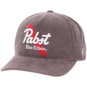 Pabst Blue Ribbon Grey Corduroy 5-Panel Trucker Hat