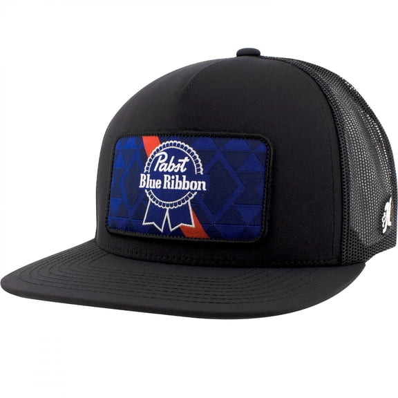 Hooey Men's Pabst Blue Ribbon Black Trucker Cap 2575T-BK