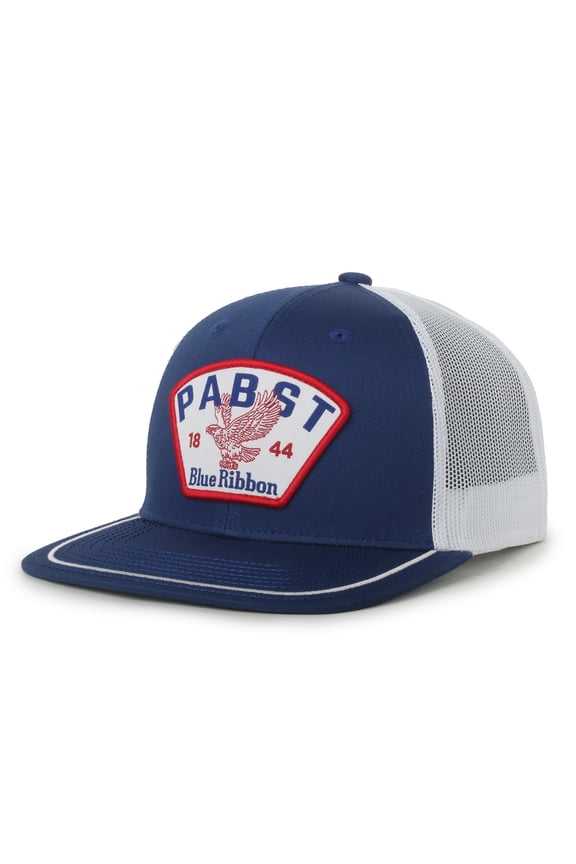 Logo Structured Hat, Royal Blue & White, High Crown Snapback