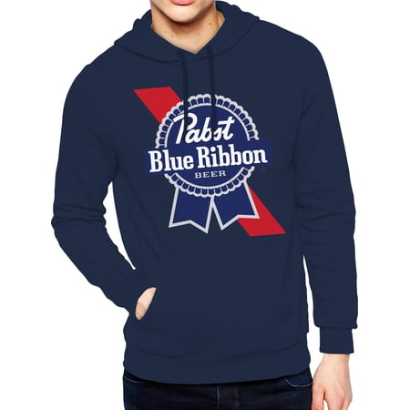 Pabst Blue Ribbon, Men's Apparel Graphic Hoodie Sweatshirt, All American, Sizes S-3XL