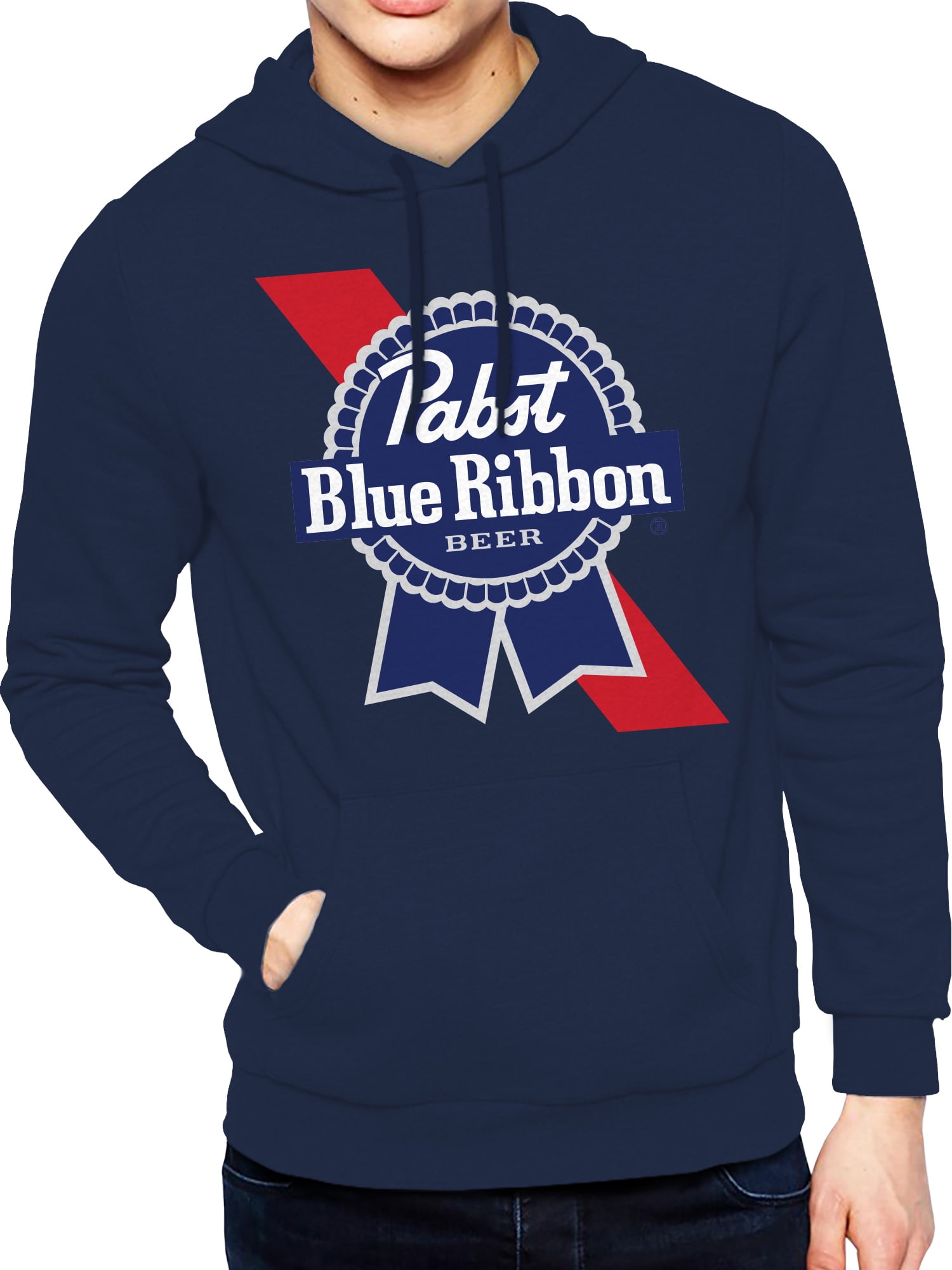 Pabst Blue Ribbon, Men's Apparel Graphic Hoodie Sweatshirt, All American, Sizes S-3XL