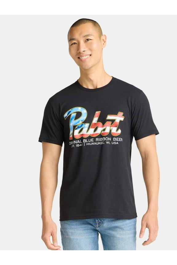 , Men's & Big Men's Graphic T-Shirt, Patriotic PBR, Sizes S-3XL