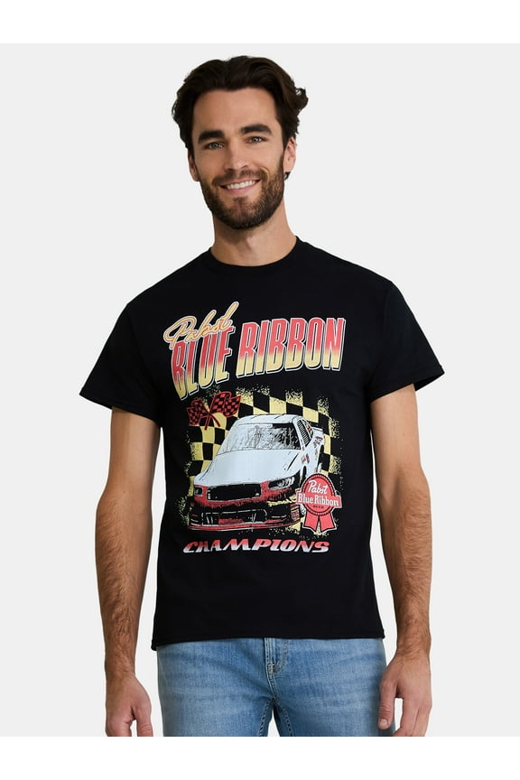 Men’s & Big Men’s Racing Champions Cotton Graphic Tee, Sizes S-3XL
