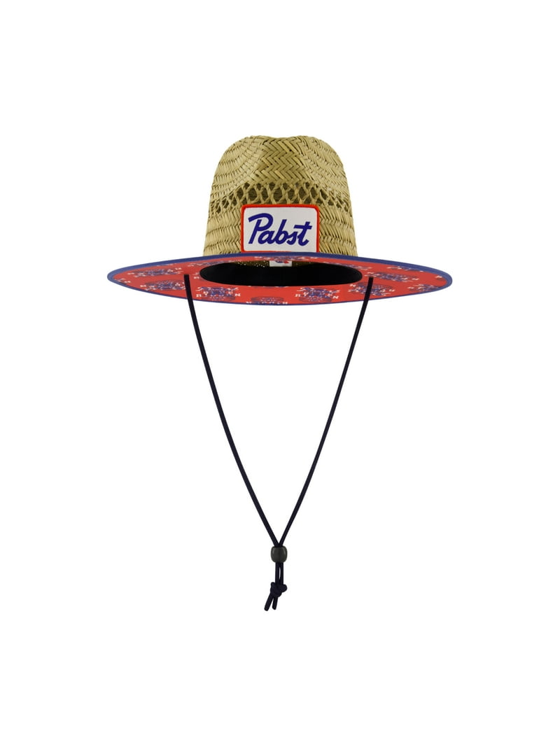 Pabst Blue Ribbon Men's Patch Straw Lifeguard