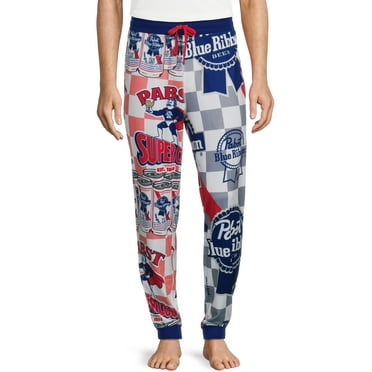 Pabst Blue Ribbon Men's and Big Men's Jogger Sleep Pants, Up to 2XL