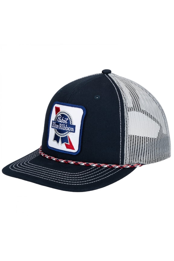 PBR Blue & White Adjustable Mesh Back Hat