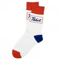 thumbnail image 1 of Pabst Blue Ribbon PBR Box Logo Crew Socks, 1 of 10