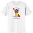 thumbnail image 1 of Pabst Blue Ribbon Placement Print Red Text Men's White T-Shirt-Small, 1 of 2