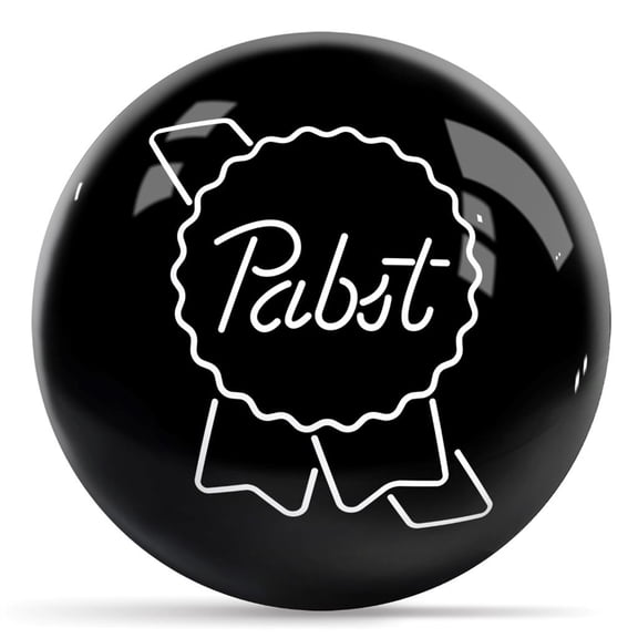 Pabst Blue Ribbon V1 Bowling Ball - Black 16lbs