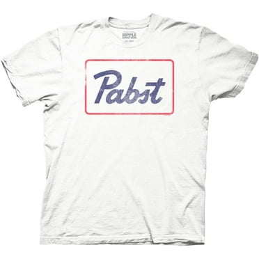 Pabst Blue Ribbon Vintage Neon Sign Brewey Adult T-Shirt Officially Licensed