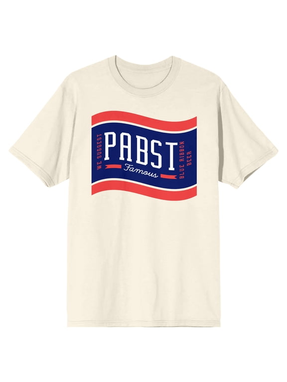 Pabst Blue Ribbon We Suggest... Men's Natural Short Sleeve Tee