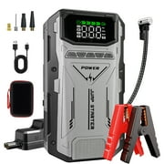 Pabulum Jump Starter with Compressor, 6000A Jump Box Car Battery Charger, Portable Jumper Starter Power Pack 8.0L Gas/6.5L Diesel,Rodeside Emergency Kit for Vehicle/Motorcycle Combo Tire Inflator