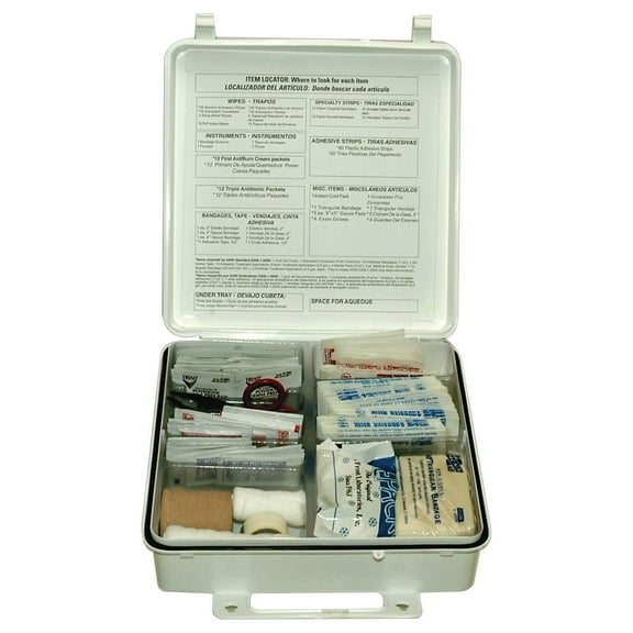 Pac-Kit 50 Person ANSI First Aid Kits, Weatherproof Plastic
