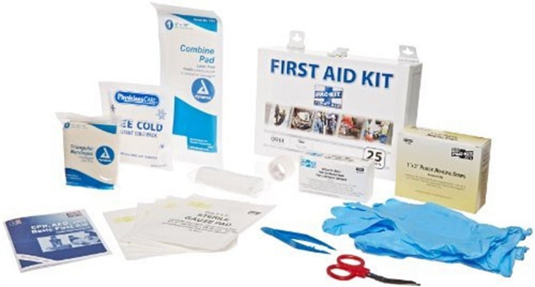159-Piece 25 Person ANSI Industrial First Aid Kit with Non-Gasketed Case (1 Kit)