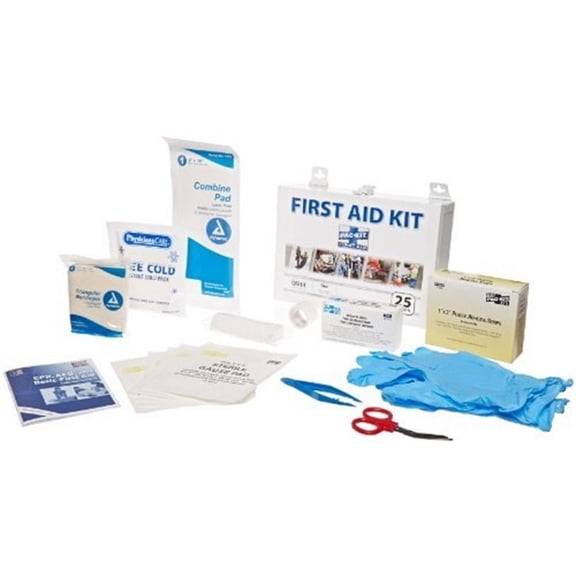 159-Piece 25 Person ANSI Industrial First Aid Kit with Non-Gasketed Case (1 Kit)