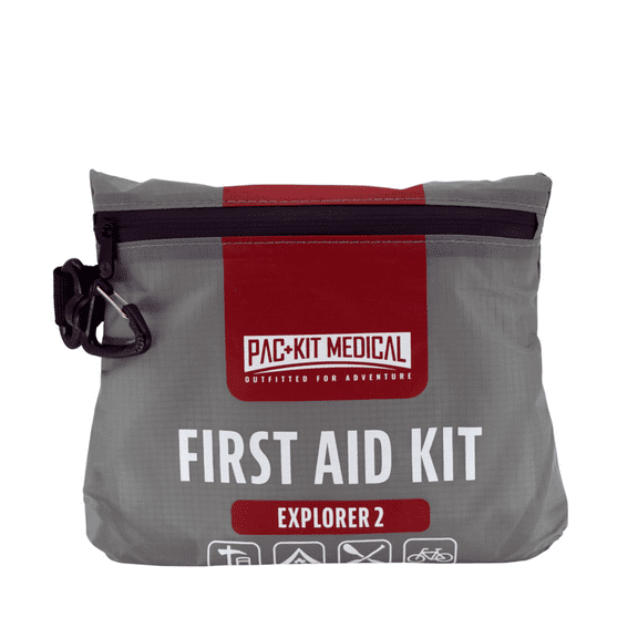 Pac-Kit Watertight Explorer 2 First Aid Kit for Hiking, Camping and Outdoor Activities, 76 Pieces