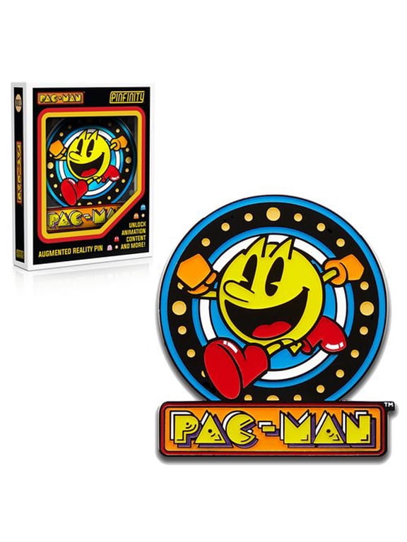 Pac-Man Crest Augmented Reality Enamel Pin