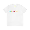 thumbnail image 1 of Pac-Man Ghosts Pixel Art T-Shirt - Retro Gamer Tee with Chasing Ghosts, 1 of 4
