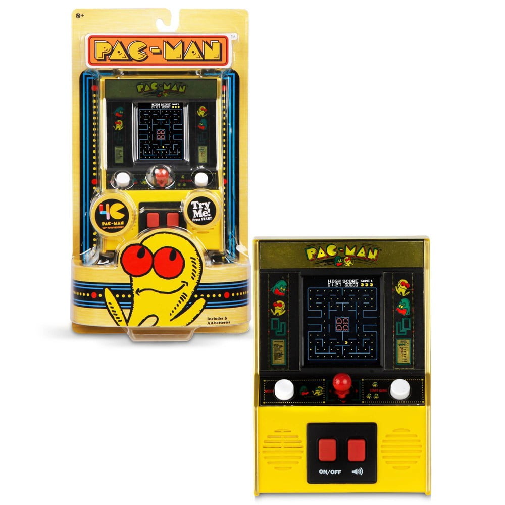Pac-Man Handheld Electronic Video Game with 3 AA Batteries