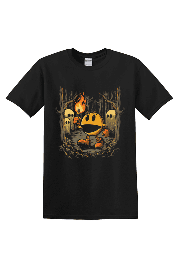 Pac Man In The Forest Retro Game T-Shirt
