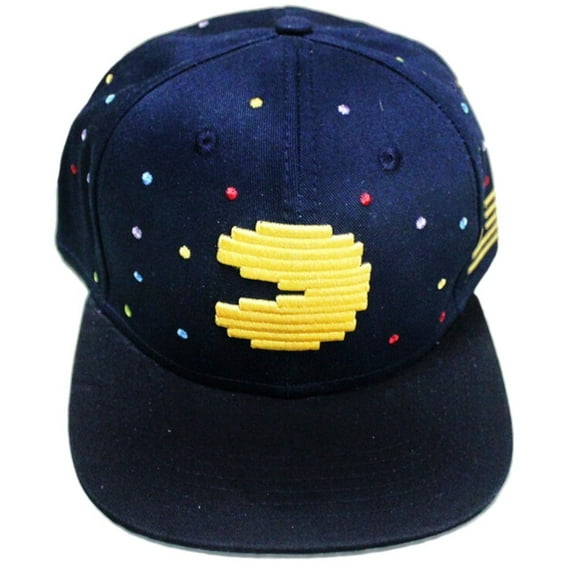 Pac-Man Logo Snapback Baseball Cap Hat