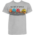 thumbnail image 1 of Pac-Man Men's Grey You Can't Sit With Us T-Shirt-2XLarge, 1 of 1