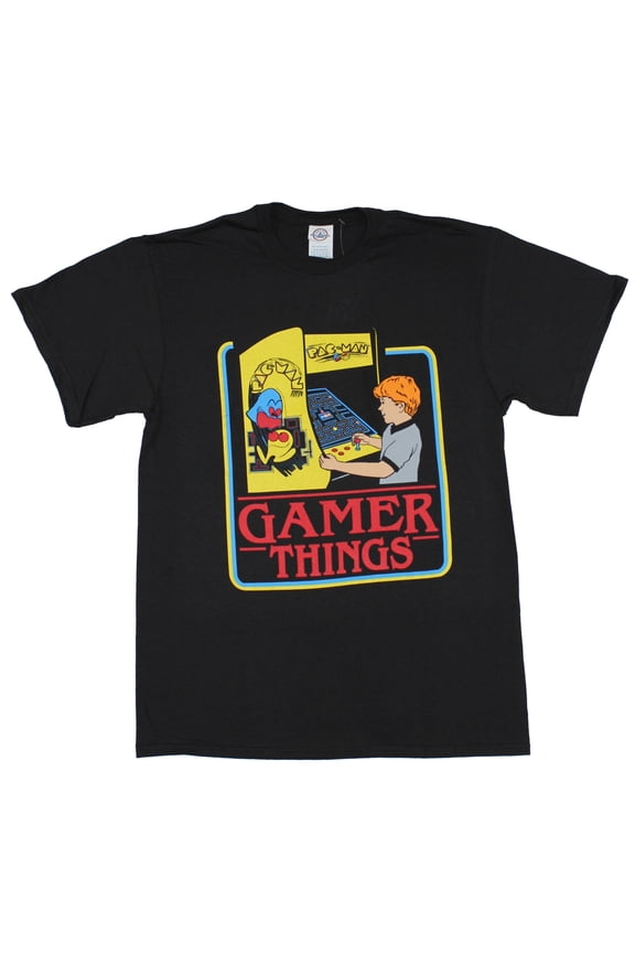 Pac-Man Mens T-Shirt - Gamer Things Retro Cabinet Playing Artwork (Small)
