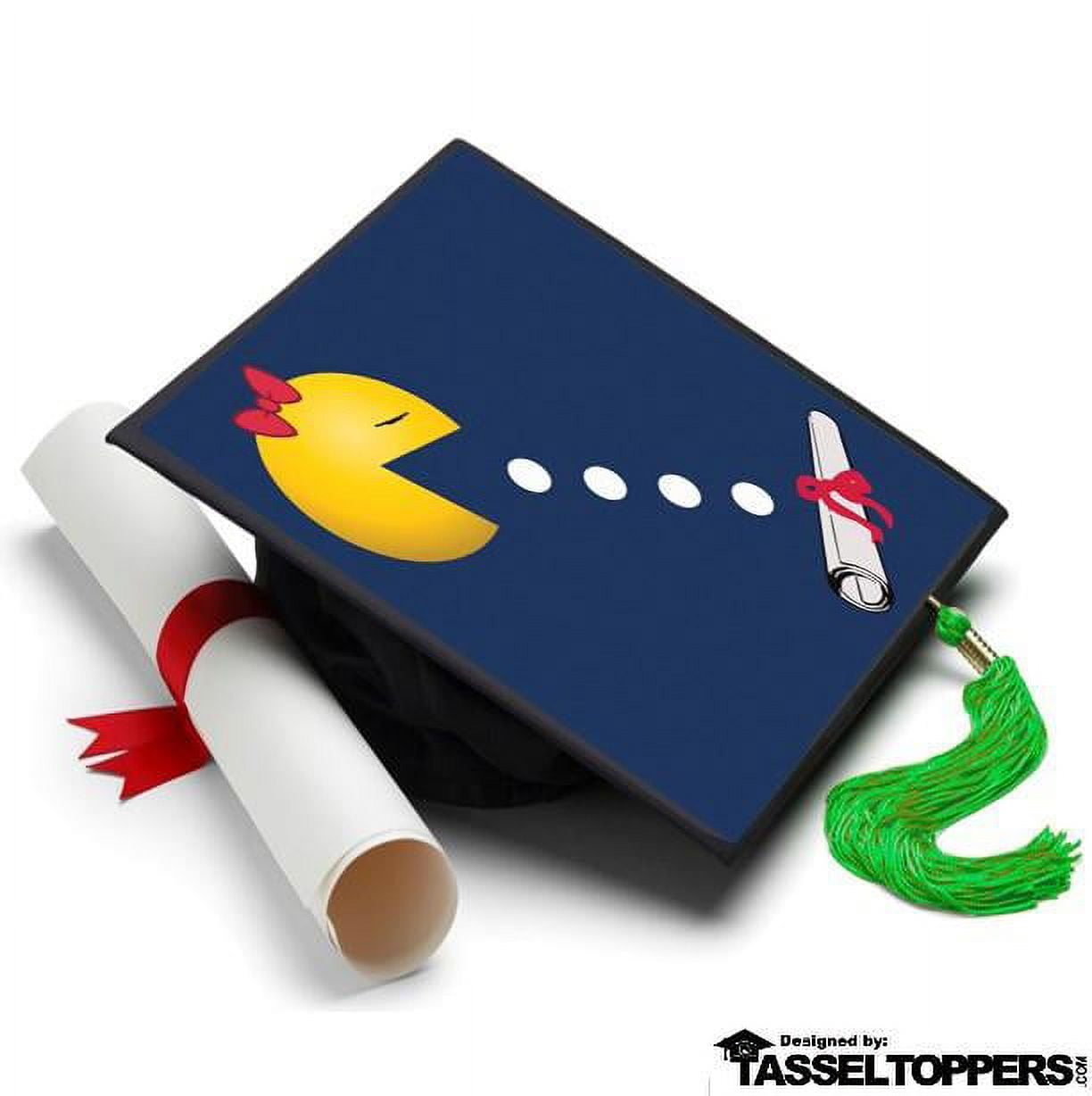 Pac Man - Ms. Grad Cap Tassel Topper