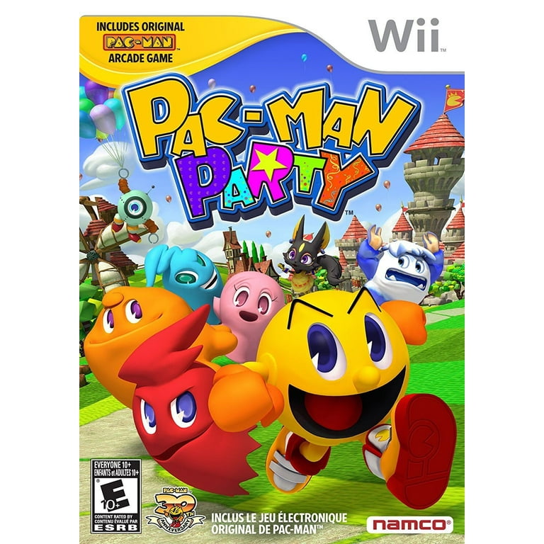 Pac-Man Party [Nintendo Wii, Arcade Classics, Family Fun, 45 Mini