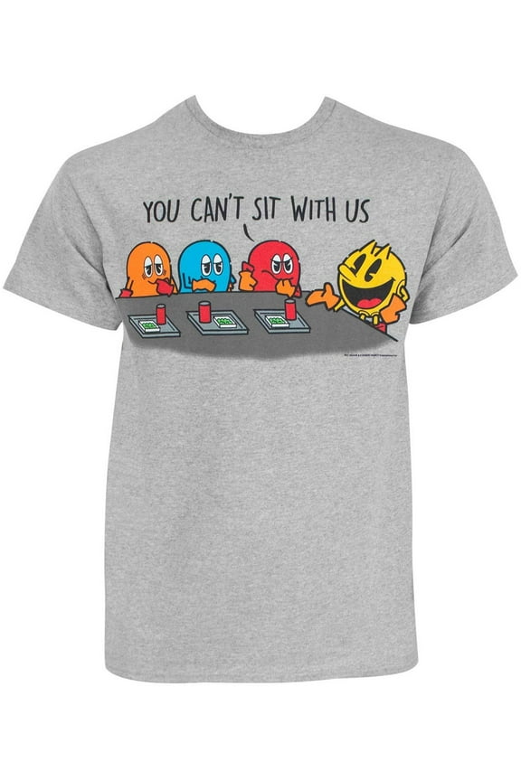 Pac-Man Sit With Us Adult T-Shirt