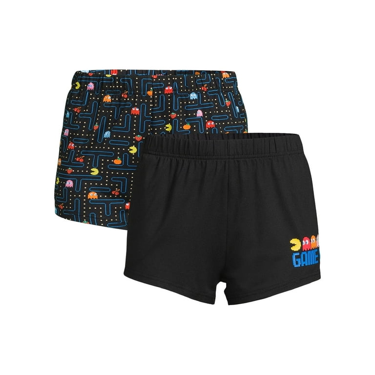 Pac-Man Women's Sleep Boxer Shorts, 2-Pack
