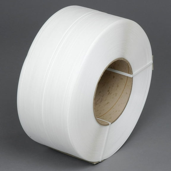 Pac Strapping Machine Grade Polypropylene Strapping, 3/8" W x 12900' L, 8" x 8" Core