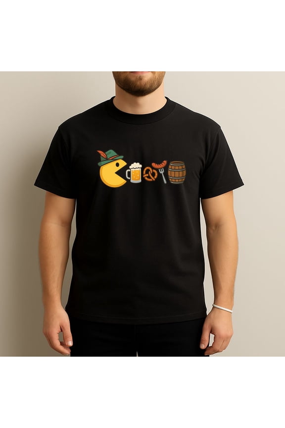 Pac-man Oktoberfest Fun - Beer Lover T-Shirt