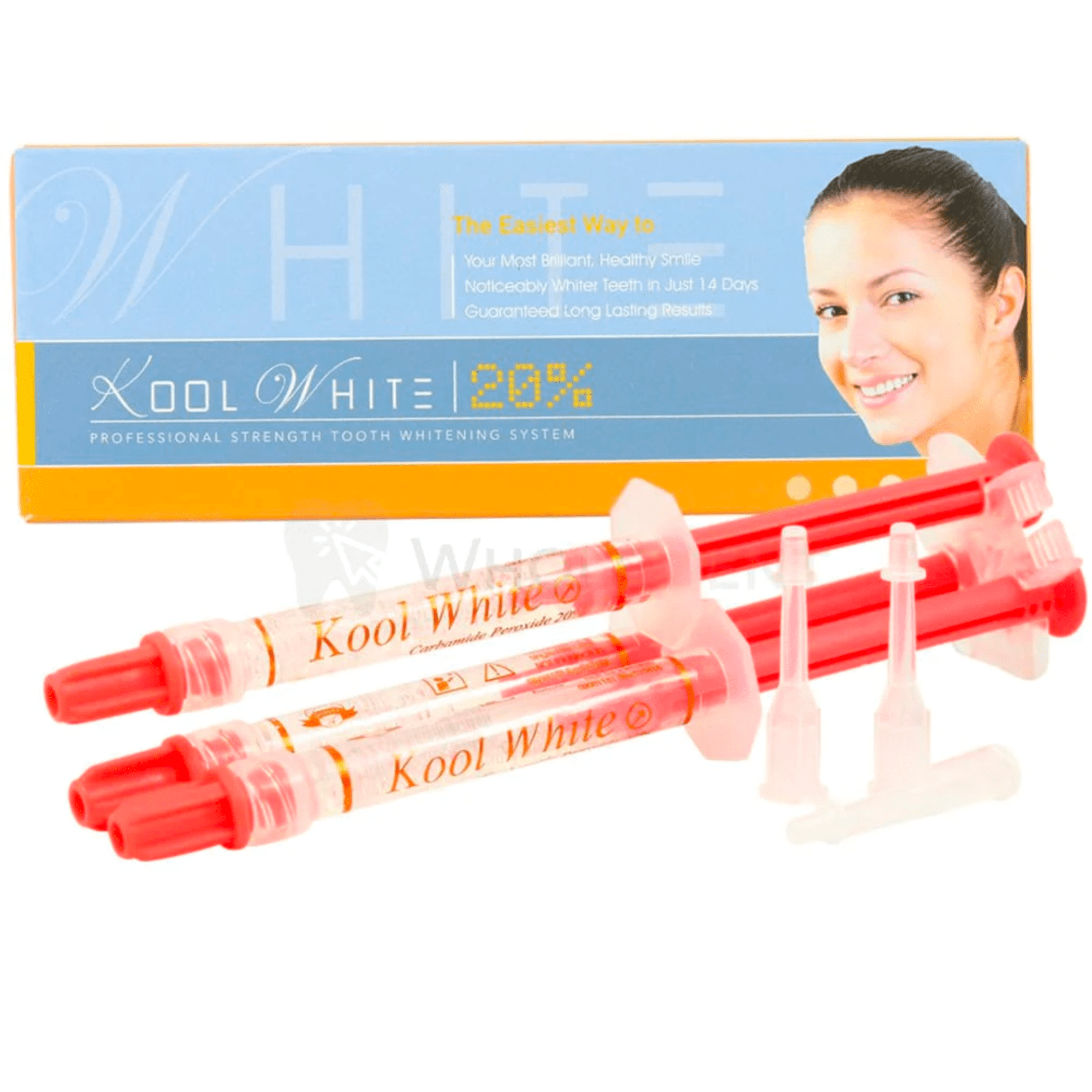 PacDent - Dental Kool White 20% Kit 3pcs - Transparent - Tooth Whitening System Formulated To Remove Tooth Discoloration - Pleasant Mint - 1.2ml each