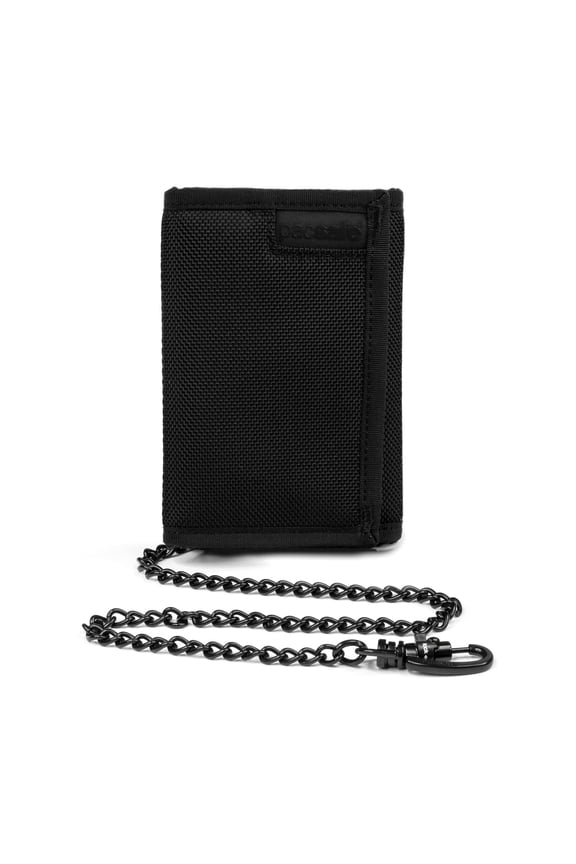 Rfidsafe Z50 Rfid Blocking Tri-fold Black Travel Wallet, Black A101