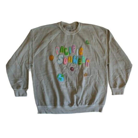 PacSun Men's Pacific Sunwear Graphic Print Sweatshirt (Small)