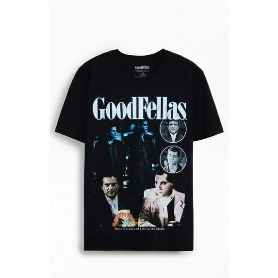 PacSun Mens Goodfellas - Multicolor Unisex Comfort Tee T Shirt | Graphic T-Shirt| Vintage Tee| Casual Outfit| Unisex Shirt