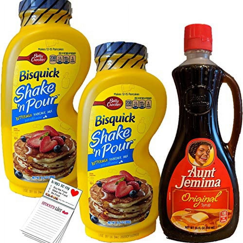 Pacake Mix Just Add Water Ad Pacake Syrup Bisquick Shake Pour 2 Pack