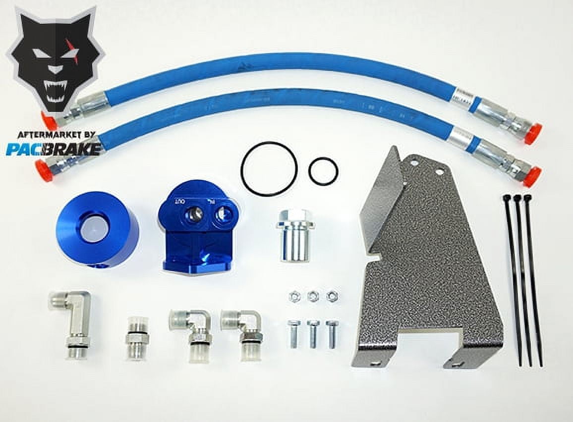 Pacbrake Remote Oil Filter Relocation Kit For 20192021 Dodge Cummins 6