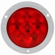 Paccar 44322R Brake / Tail / Turn Signal Light Super 44, Red, Round, Led, 6
