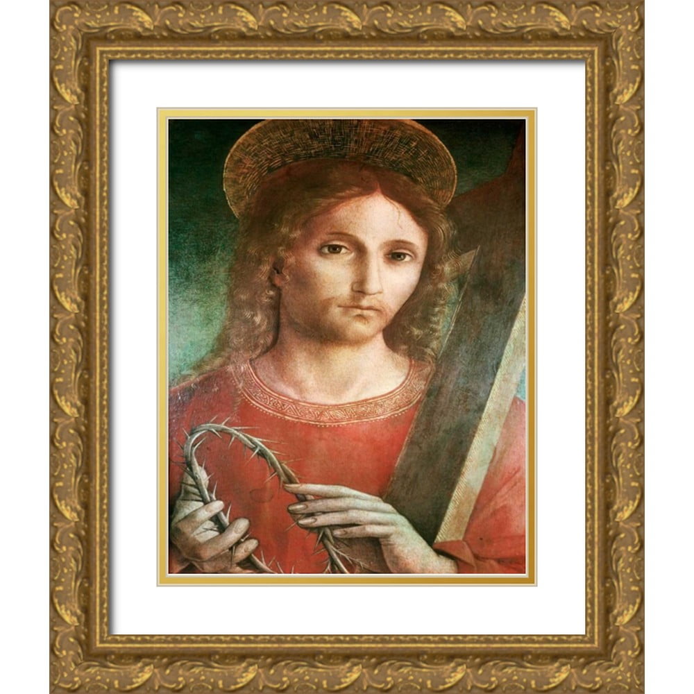 Pacchiarotto Giacomo 26x32 Gold Ornate Wood Framed With Double Matting