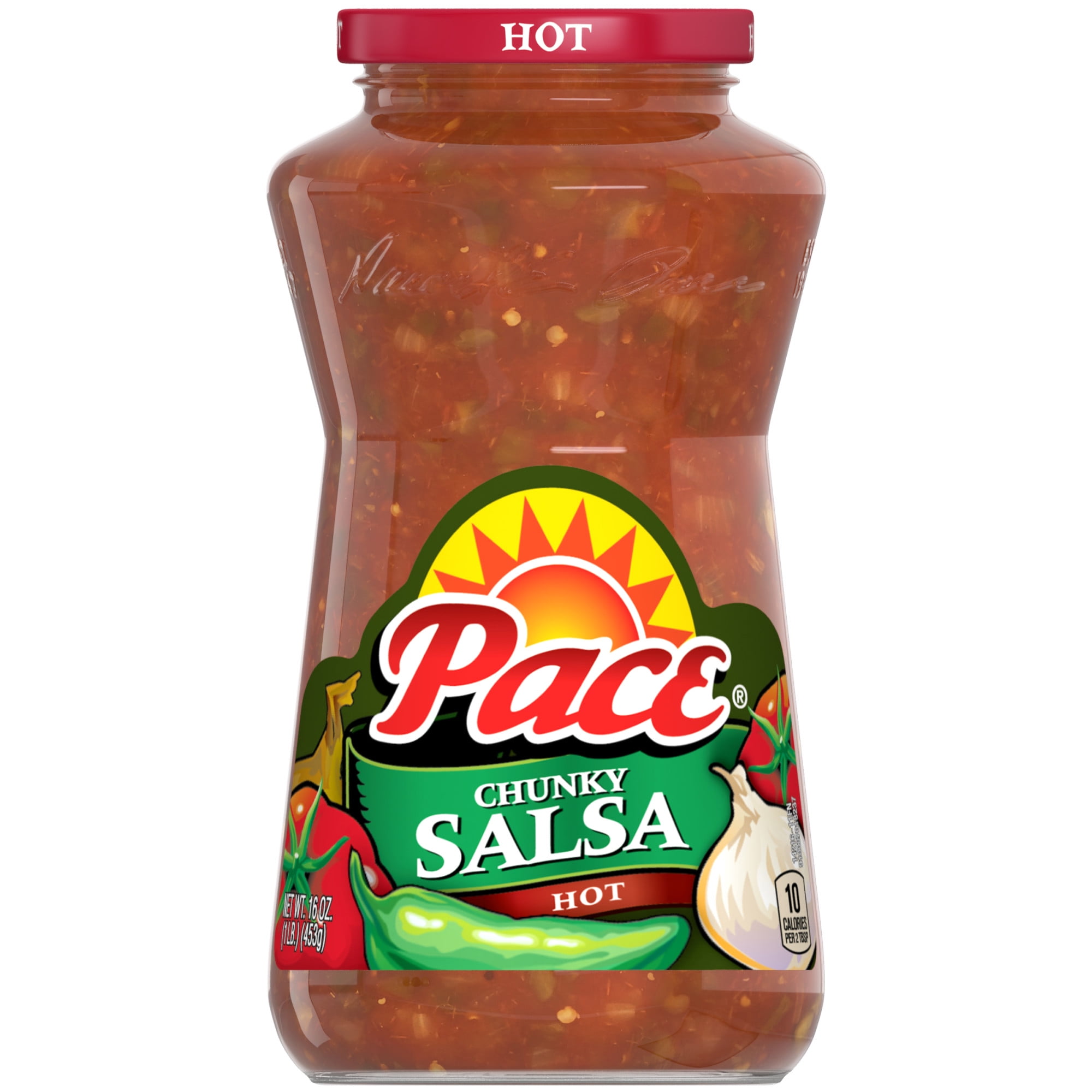 Pace Chunky Hot Salsa, 16 oz Jar