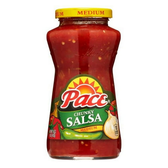 Pace Chunky Salsa Medium, 16 Oz. (Pack of 8)