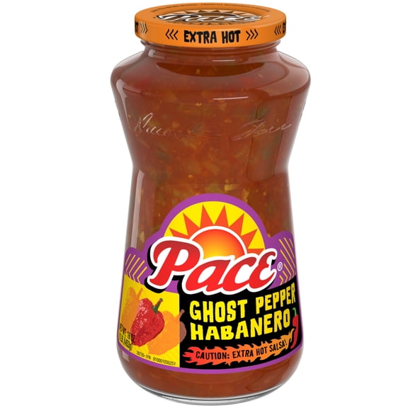Pace Ghost Pepper Habanero Extra Hot Salsa, 16 oz Jar