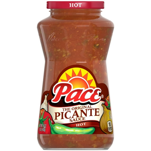 Pace Hot Picante Sauce, 16 oz Jar-Pack Of 2