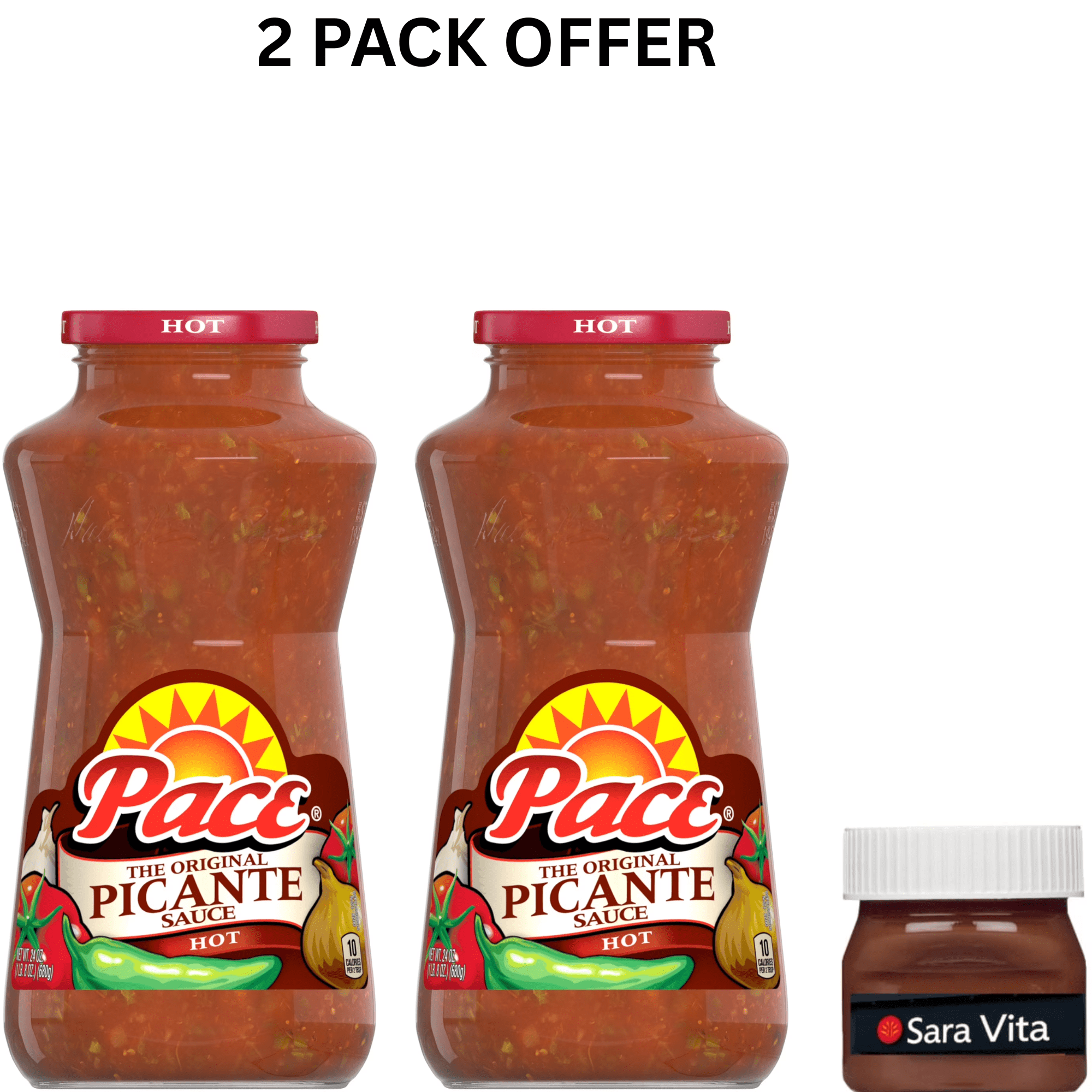 Pace Hot Picante Sauce, 24 oz Jar