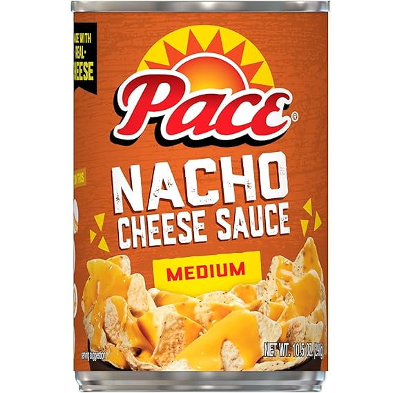 Pace Medium Nacho Cheese Sauce, 10.5 oz Can Pack of 2